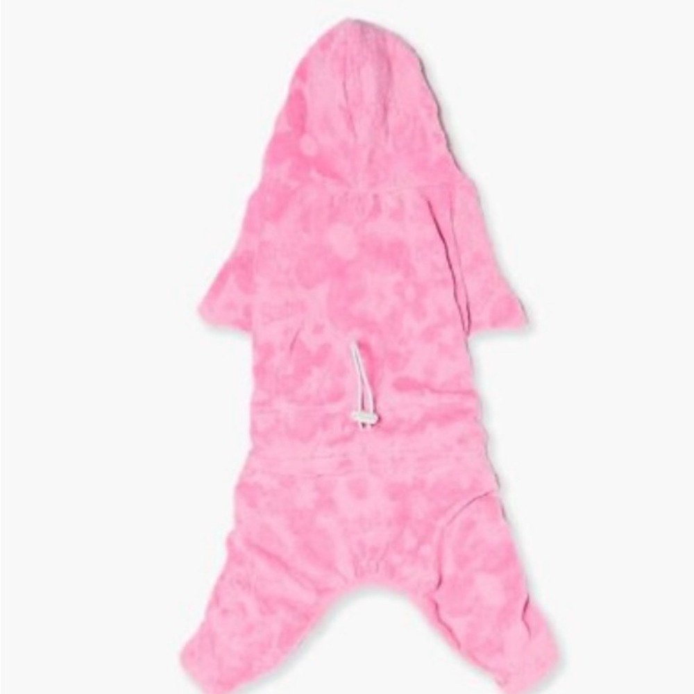 Pink Barbie Floral Dog Jumpsuit M NWT